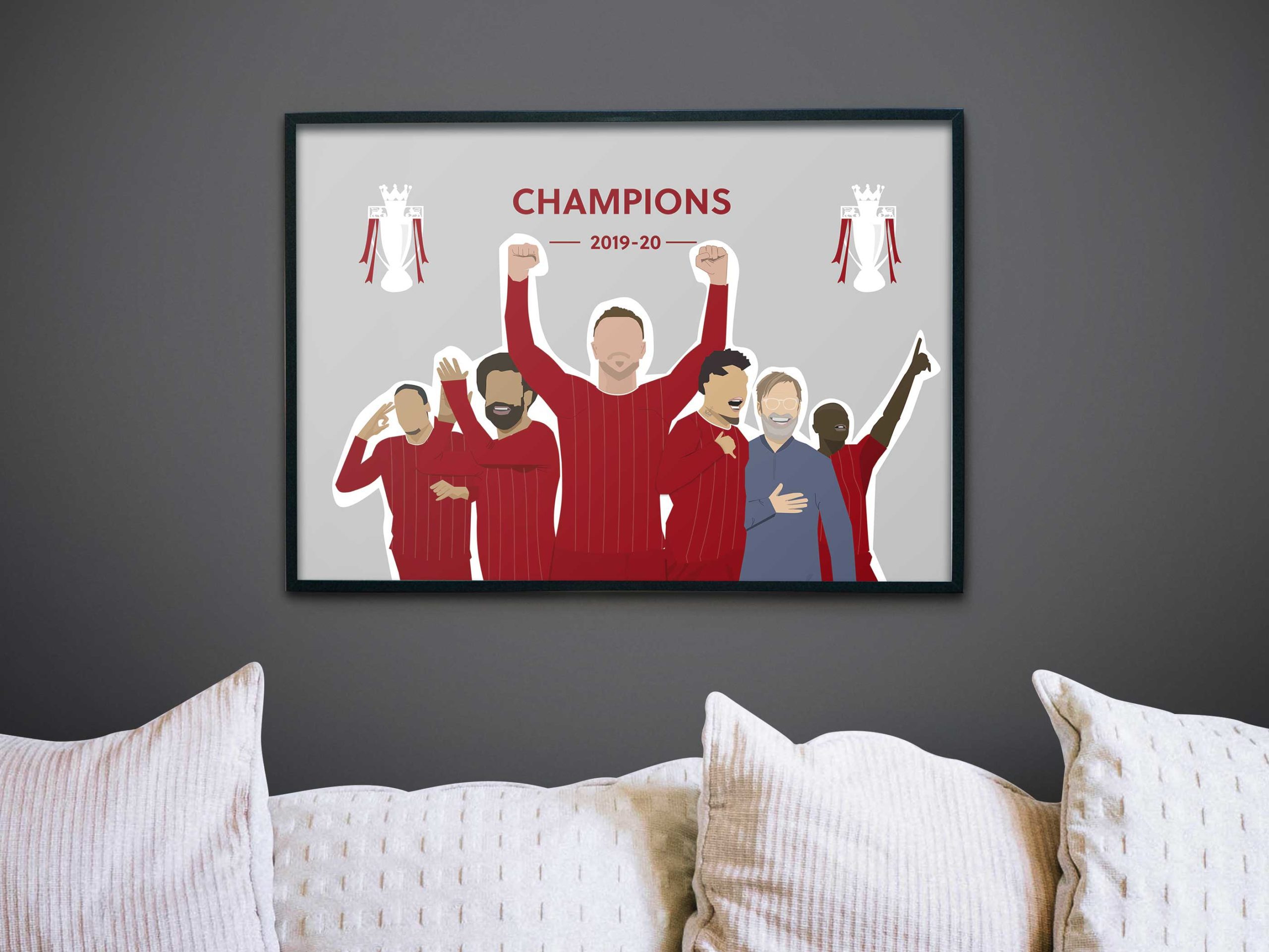 Liverpool Champions 2020 illustration