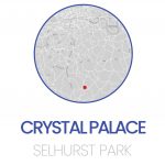 Crystal Palace, Selhurst Park Stadium location map print