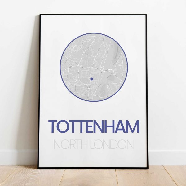 Tottenham Hotspur 'Spurs' stadium map print